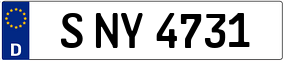 Trailer License Plate
